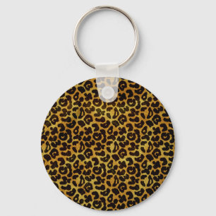 Leopard Fur Print Animal Pattern Key Ring