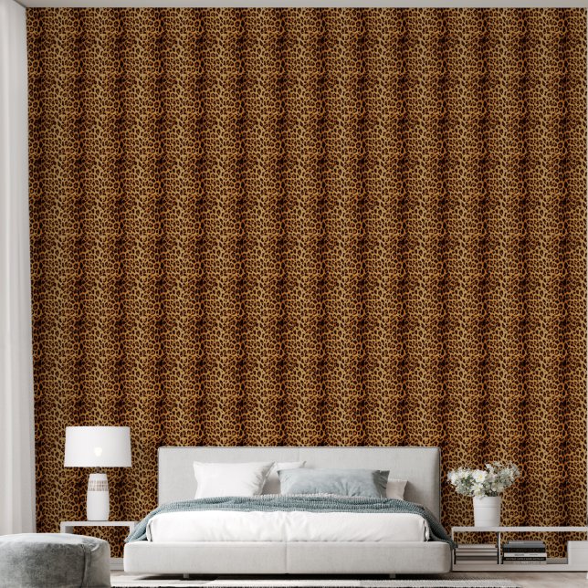 Leopard Fur Print Cheetah Pattern  Wallpaper (Bedroom)