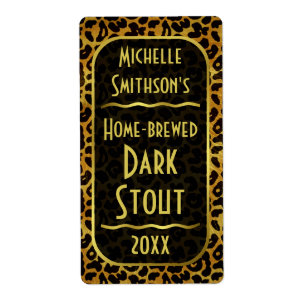 Leopard Fur Print Customisable Beer Brewer