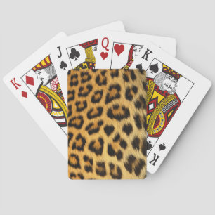 Leopard Fur Print Playing Cards