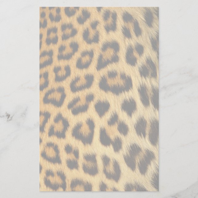 Leopard Fur Print Stationery (Front)