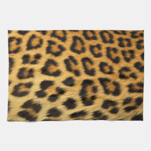 Leopard Fur Print Tea Towel