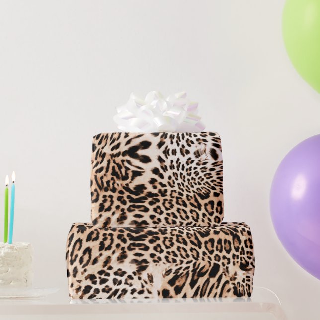 Leopard Fur Print Wrapping Paper (Party Gifts)