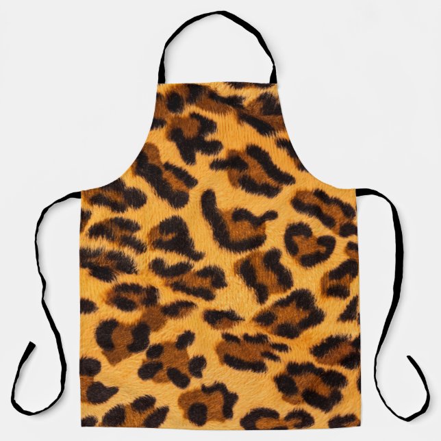 Leopard fur seamless pattern apron (Front)