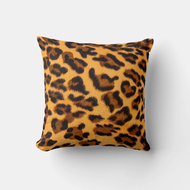 Leopard fur seamless pattern cushion (Front)