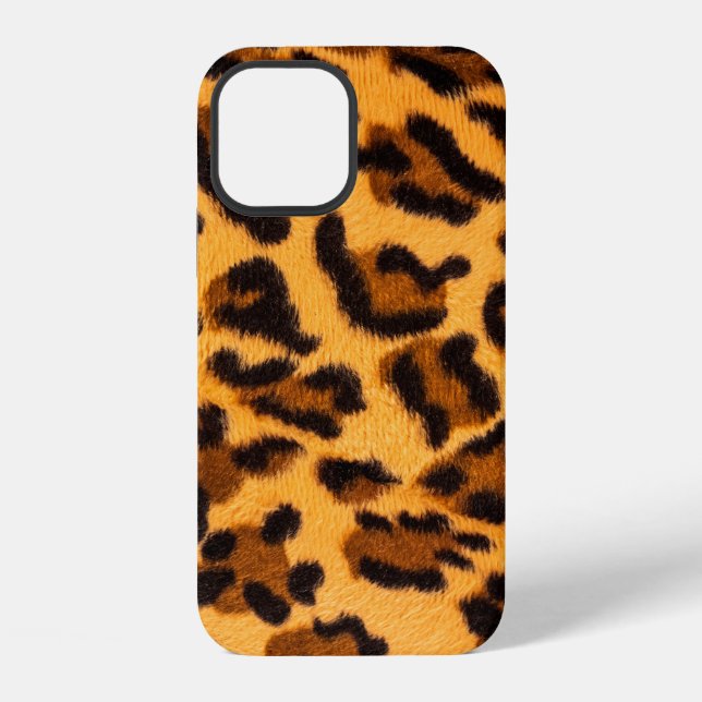 Leopard fur seamless pattern iPhone case (Back)
