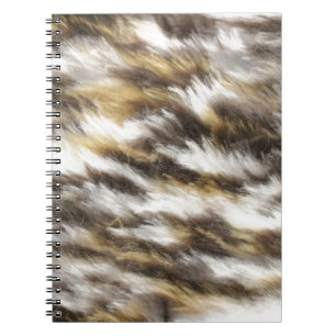 leopard fur spiral notebook