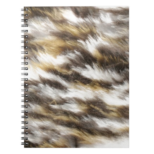 leopard fur spiral notebook (Front)