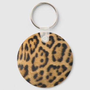 Leopard Fur Spots Pattern Key Ring
