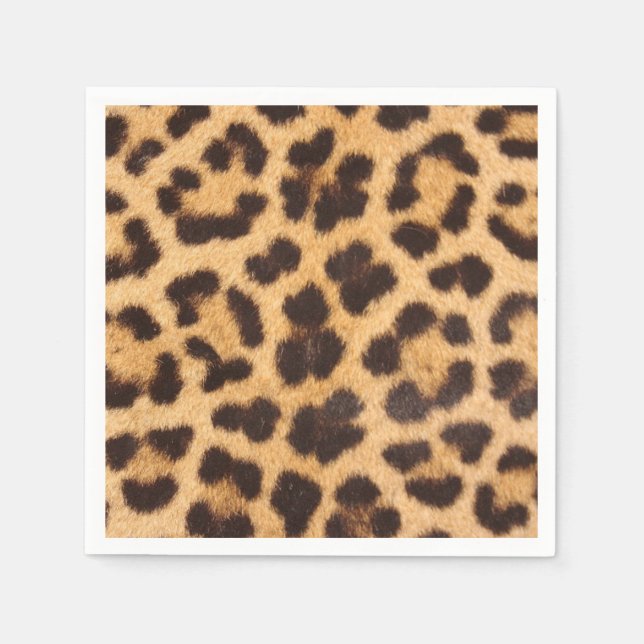 Leopard Fur Spots Pattern Napkin (Front)