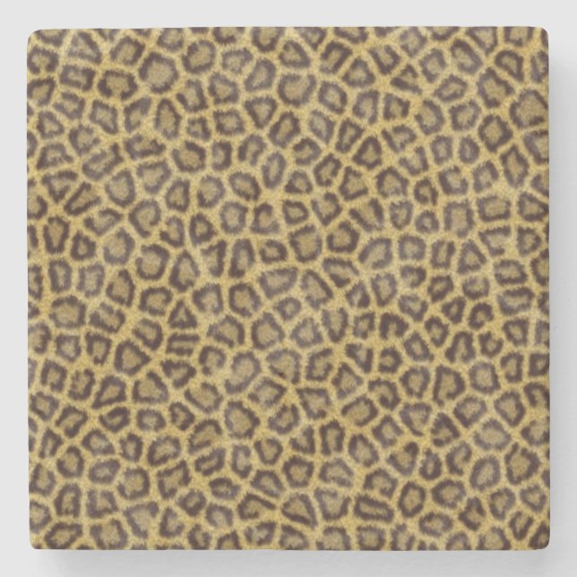 Leopard Fur Stone Coaster (Front)