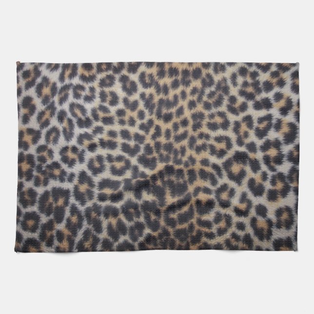 Leopard Fur Tea Towel (Horizontal)