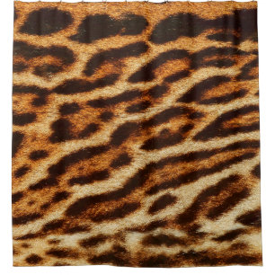 Leopard fur textures. Animal print Shower Curtain