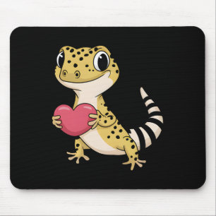 Leopard Gecko Animal Valentine Lovers Reptile  Mouse Pad