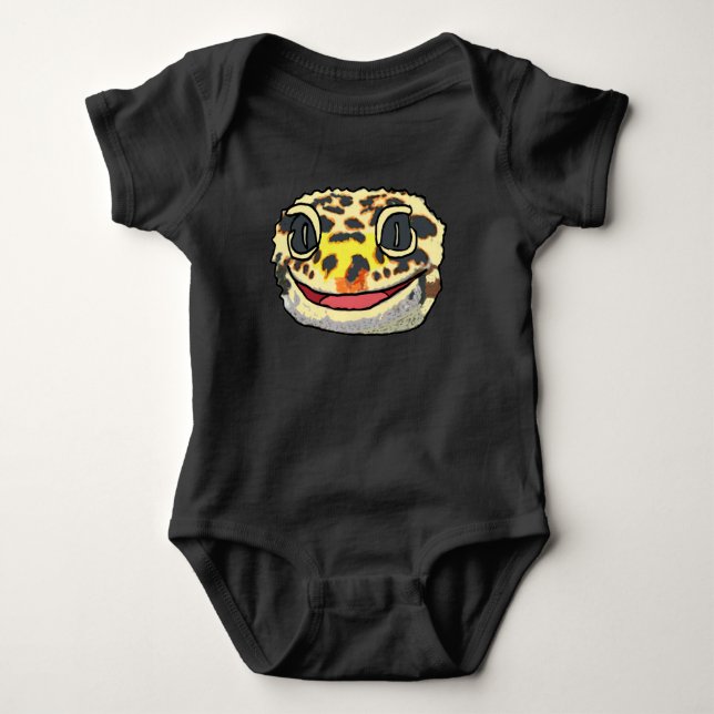 Leopard Gecko Baby Bodysuit (Front)