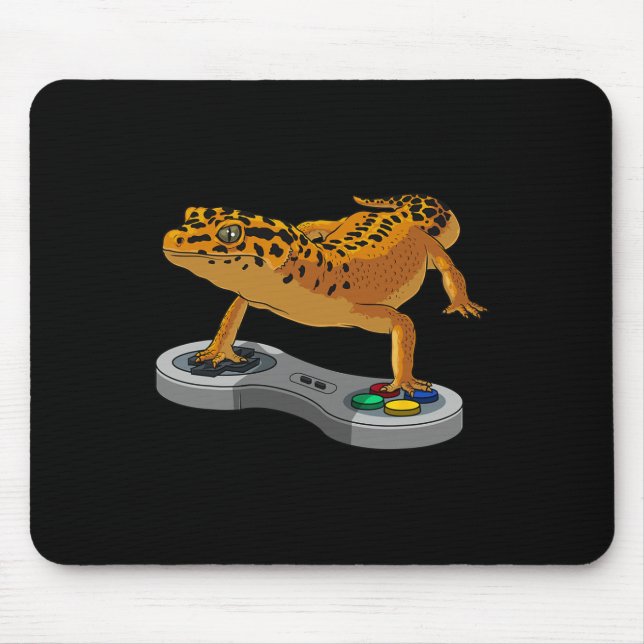 Leopard Gecko Bearded Dragon Gift Kids Cool Gamers Mouse Pad (Front)