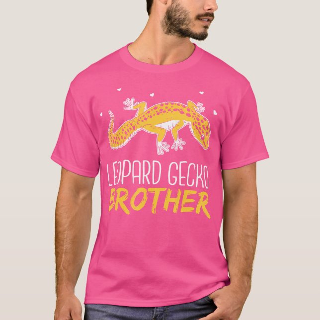 Leopard Gecko Brother Lizard Reptile Lizards Leopa T-Shirt (Front)