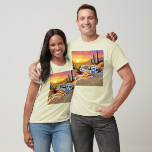 Leopard Gecko Desert Design T-Shirt