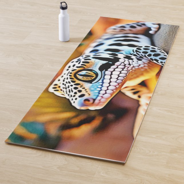 Leopard Gecko Desert Design Yoga Mat (In Situ)