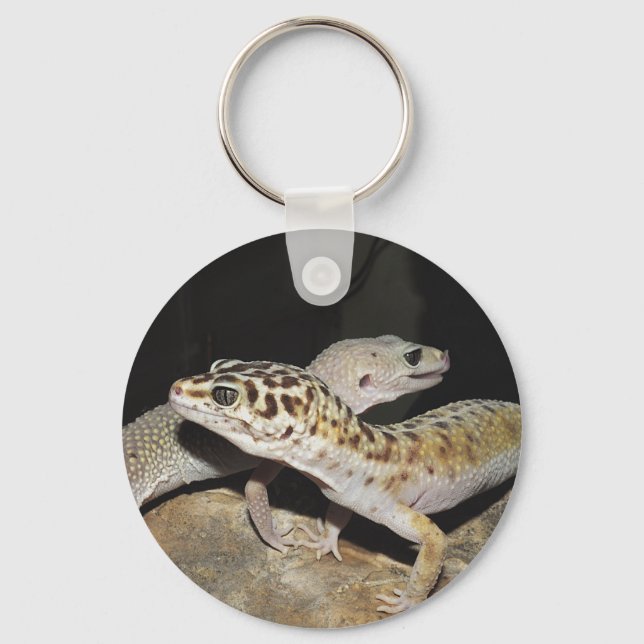 Leopard gecko design for all gecko lovers! key ring (Front)