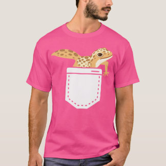 Leopard Gecko In A Pocket Cute Funny Leopard Gecko T-Shirt