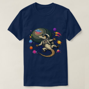 Leopard Gecko in Space T-Shirt - Perfect for Rept