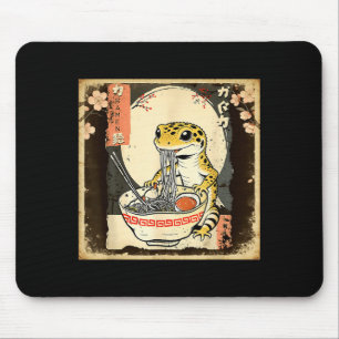 Leopard Gecko Lizard Ramen Crested Gecko Japanese Mouse Pad