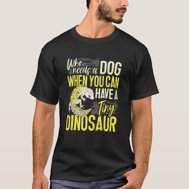 Leopard Gecko Lizard Reptile Herpetologist T-Shirt (Front)