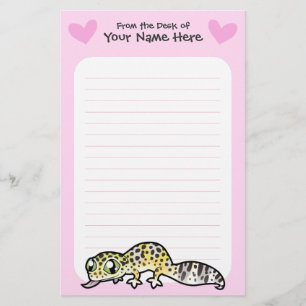 Leopard Gecko Love Stationery
