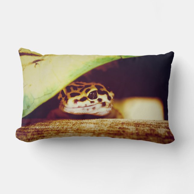 Leopard Gecko Lumbar Cushion (Front)