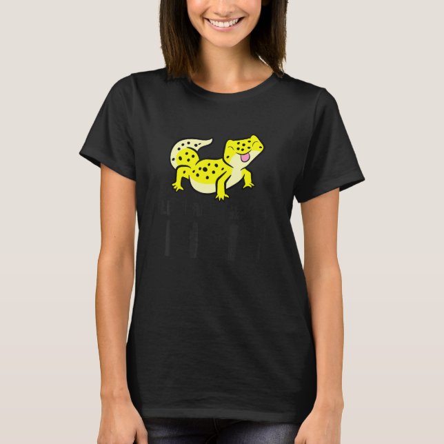 Leopard Gecko Mum Lizard Reptile Leopard Gecko Mam T-Shirt (Front)