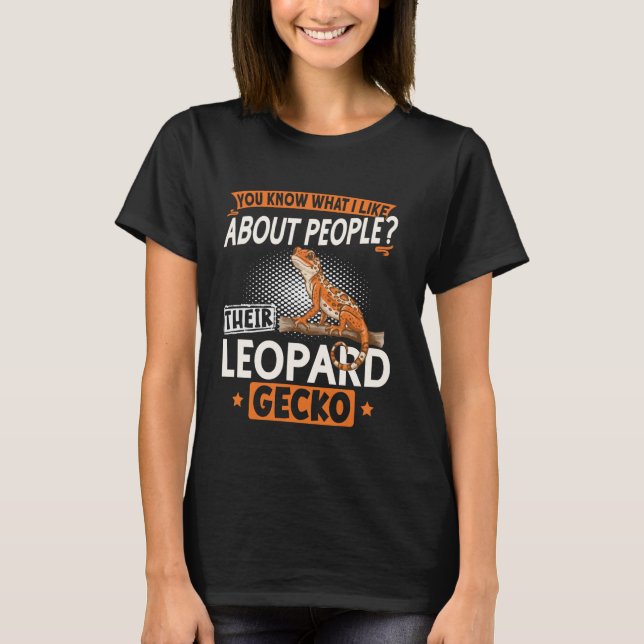 Leopard Gecko Owner Reptile Lizard Common Leopard  T-Shirt (Front)