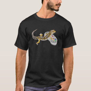 Leopard Gecko Playing Video Game Lizard & Reptiles T-Shirt