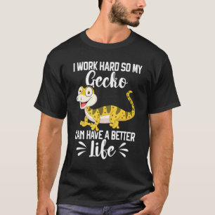 Leopard Gecko Reptile Cute Lizard  Pet Gecko Keepe T-Shirt