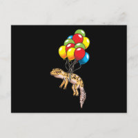 Leopard Gecko With Balloons Gift