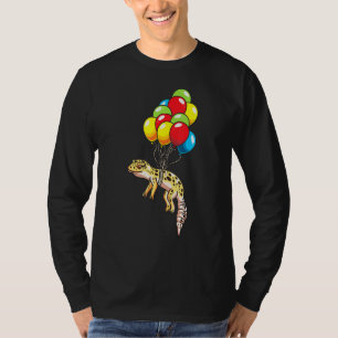Leopard Gecko With Balloons T-Shirt