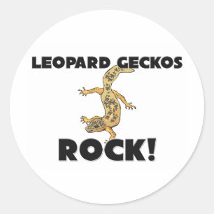 Leopard Geckos Rock Classic Round Sticker