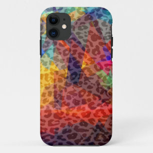 Leopard Geometric Pattern Mosaic Abstract Art Case-Mate iPhone Case