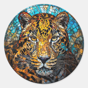 🐆 Leopard Gift For Animal Lovers 🐆 Classic Round Sticker