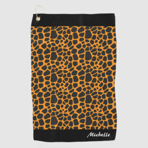 leopard golf towel