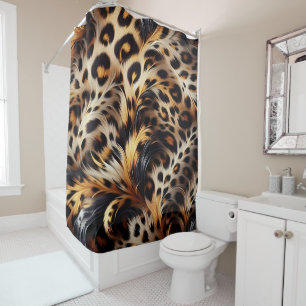 Leopard Grace: Add Wild Charm to Bedtime Shower Curtain