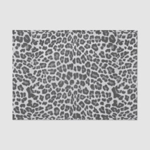 Leopard Grey and Light Grey Print Tissue Paper