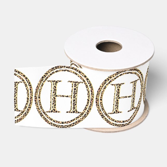 Leopard H Grosgrain Ribbon (Spool)