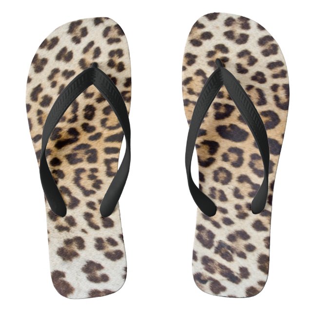 Leopard hair jandals (Footbed)