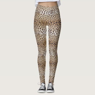Leopard hair leggings