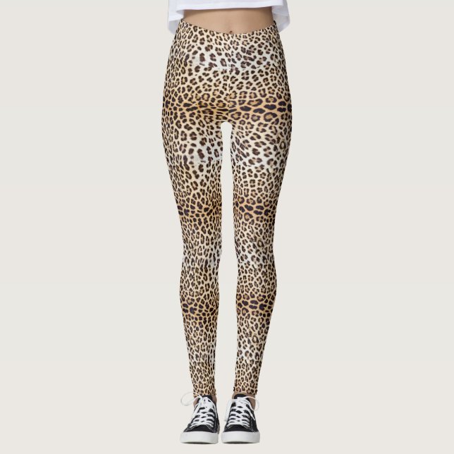 Leopard hair leggings (Front)