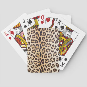 Leopard hair playing cards