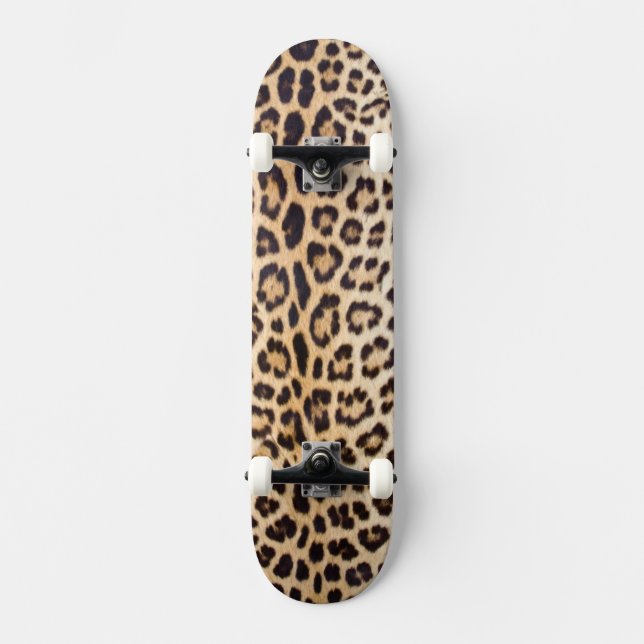 Leopard hair skateboard (Front)