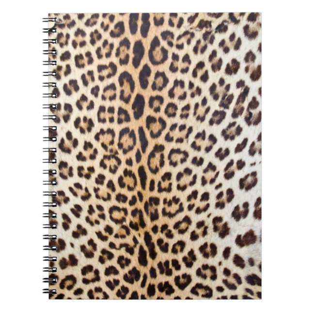 Leopard hair spiral notebook (Front)