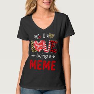 Leopard Happy Mother's Day I Love Being A Meme Buf T-Shirt